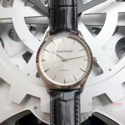 New Copy Jaeger-LeCoultre Master Ultra Thin SS Silver Dial Watch